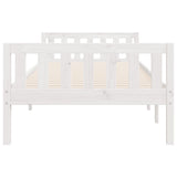 Lit pour enfants sans matelas blanc 80x200cm bois de pin massif