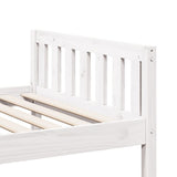 Lit pour enfants sans matelas blanc 90x200cm bois de pin massif