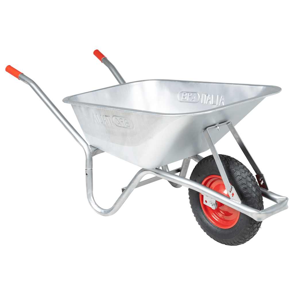 Wheelbarrow 90 L 150 kg galvanized steel and plastic