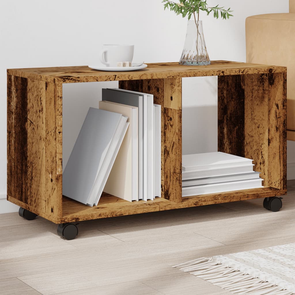 Kleiderschrank auf Rollen Altholz 72x33x42,5 cm Holzwerkstoff