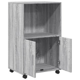 Sonoma grauer Rollschrank 55x40x91 cm, Holzwerkstoff