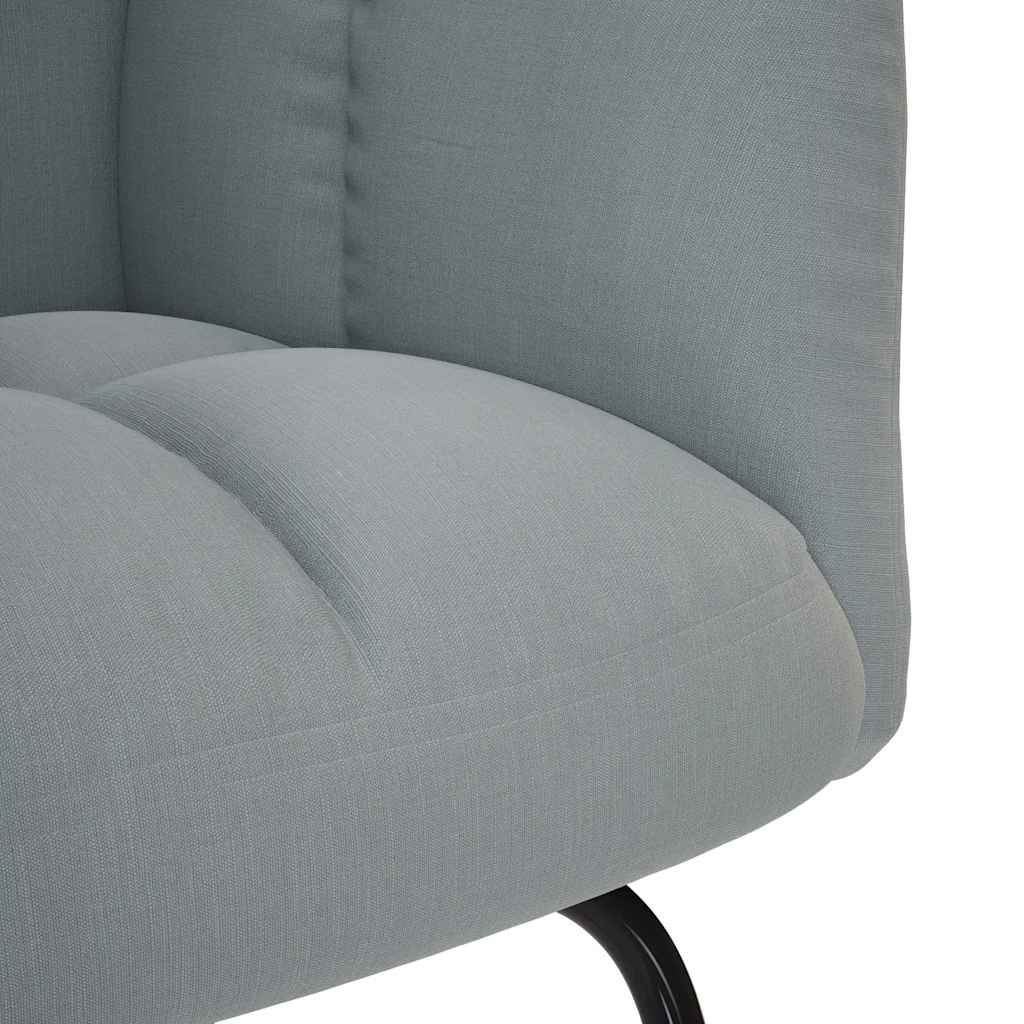 Chaise à bascule Gris clair Tissu