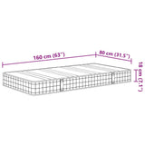 Bonnellfederkernmatratze für Kinder mittel 80x160 cm