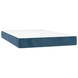 Matelas de lit à ressorts ensachés 120x210x20 cm velours