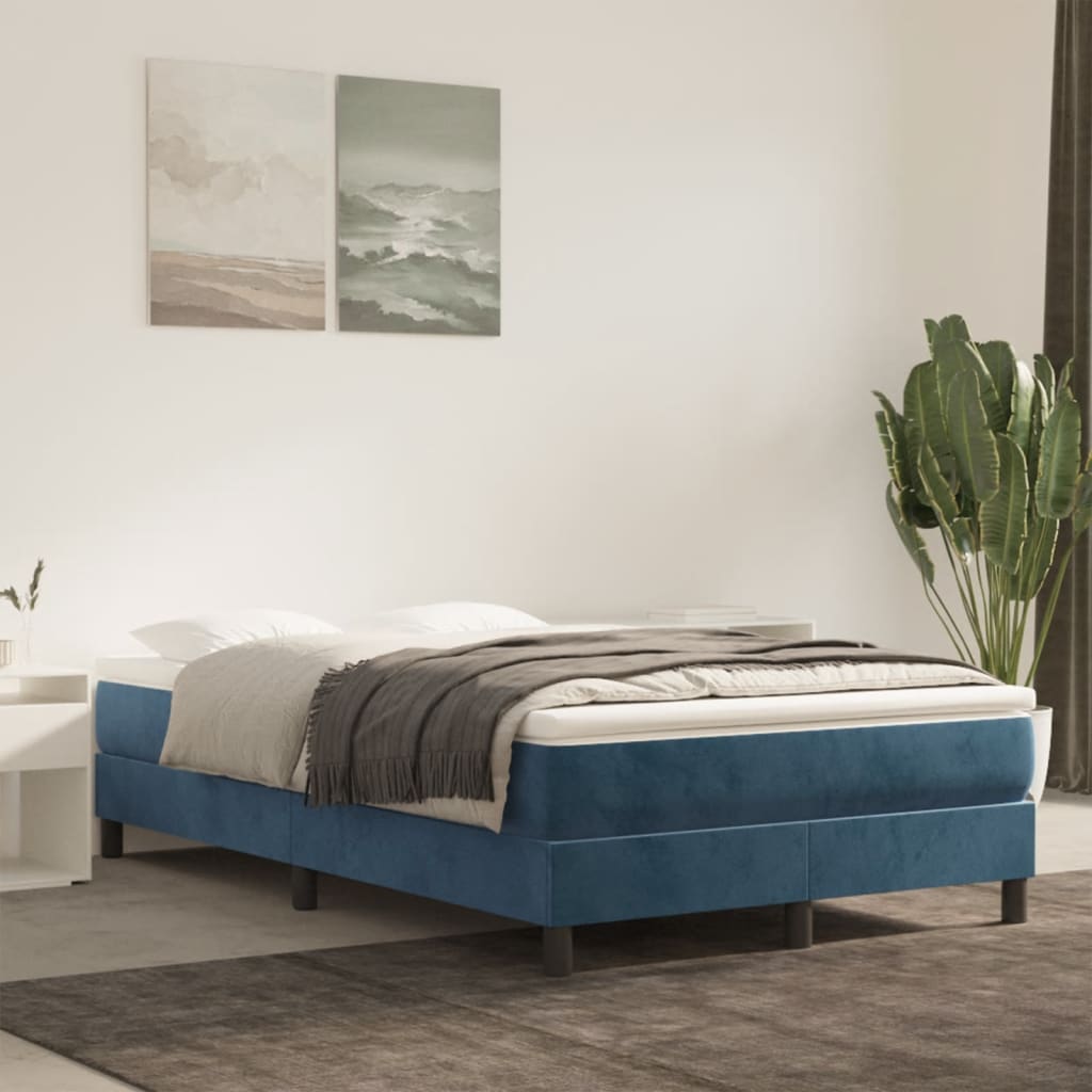 Matelas de lit à ressorts ensachés 120x210x20 cm velours