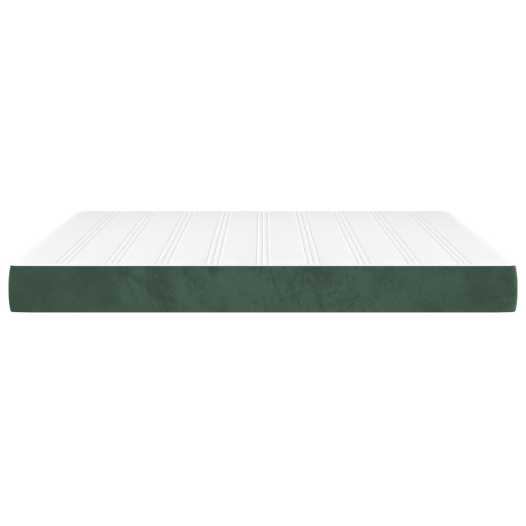 Matelas de lit à ressorts ensachés 160x210x20 cm velours