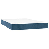 Matelas de lit à ressorts ensachés 120x220x20 cm velours