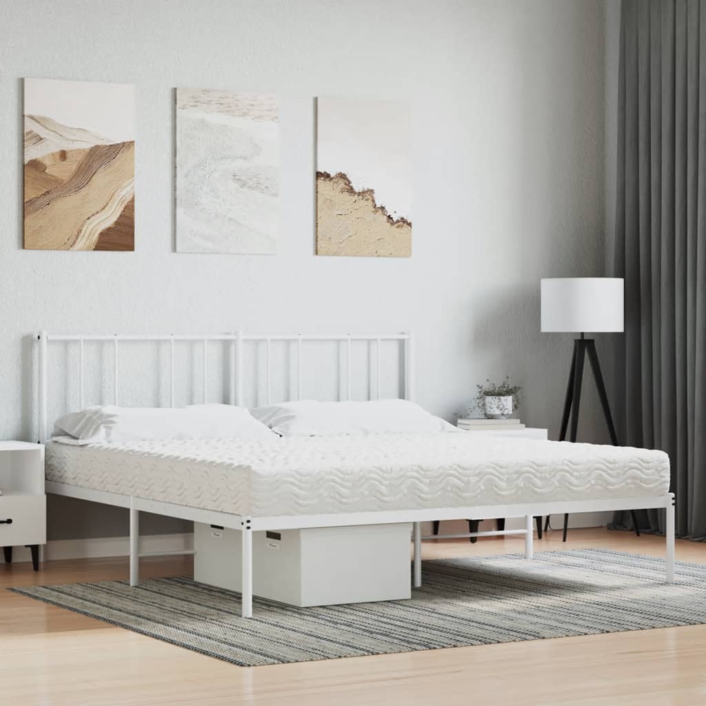 Matelas en mousse blanc 180x210 cm dureté H2 H3