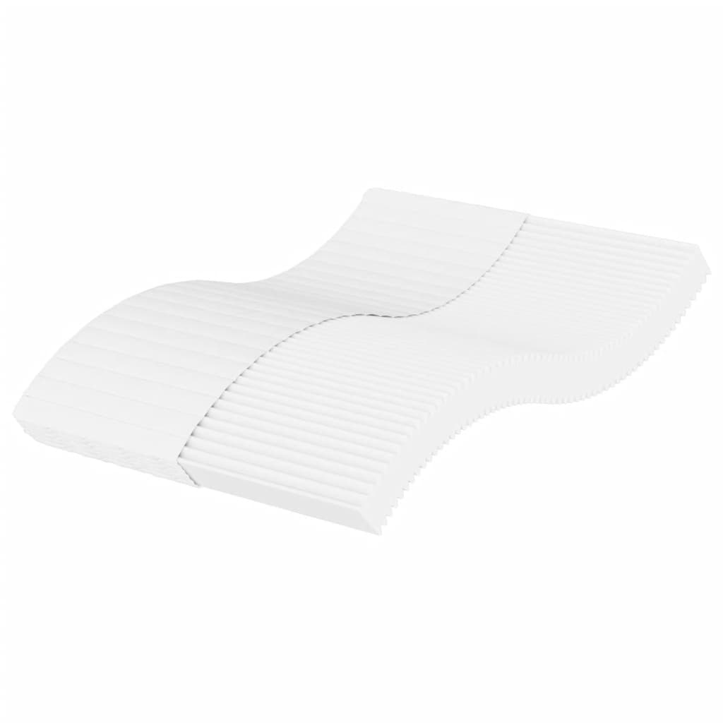 Matelas en mousse blanc 140x220 cm dureté H2 H3