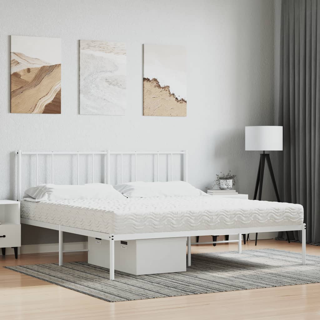 Matelas en mousse blanc 160x220 cm dureté H2 H3