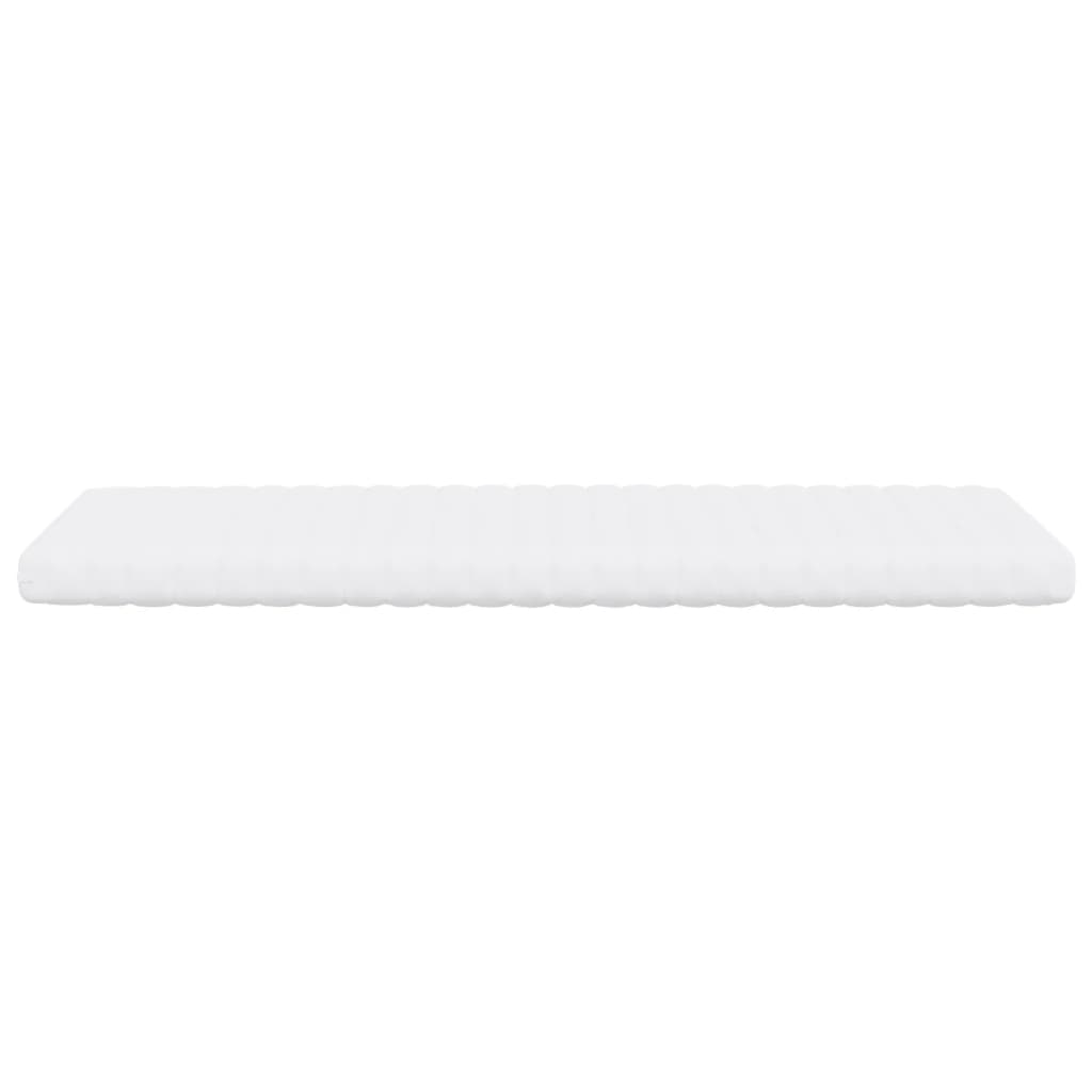 Matelas en mousse blanc 80x210 cm 7 zones dureté 20 ILD