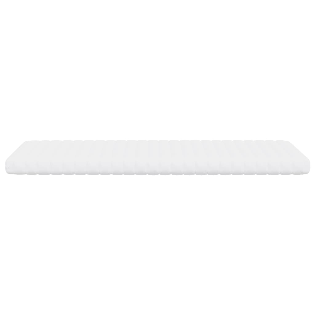 Matelas en mousse blanc 90x210 cm 7 zones dureté 20 ILD