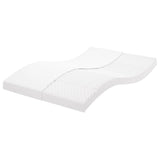 Matelas en mousse blanc 120x210 cm 7 zones dureté 20 ILD