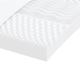 Matelas en mousse blanc 160x210 cm 7 zones dureté 20 ILD