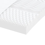 Matelas en mousse blanc 200x210 cm 7 zones dureté 20 ILD