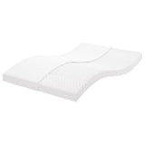 Matelas en mousse blanc 120x220 cm 7 zones dureté 20 ILD