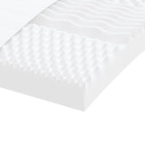 Matelas en mousse blanc 180x220 cm 7 zones dureté 20 ILD