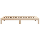 Cadre de lit sans matelas 100x200 cm bois massif de pin