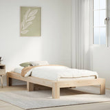 Cadre de lit sans matelas 100x200 cm bois massif de pin