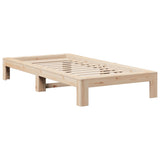 Cadre de lit sans matelas 90x200 cm bois de pin massif