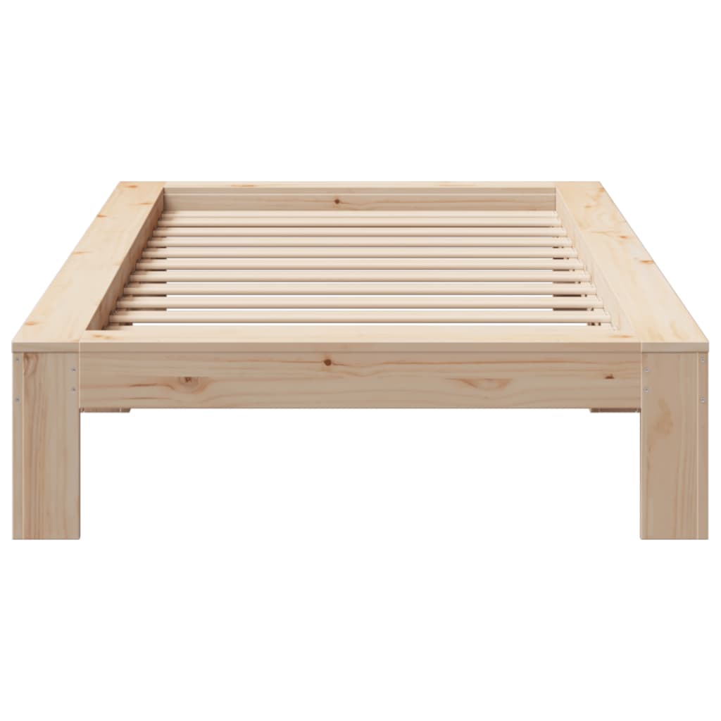 Cadre de lit sans matelas 90x190 cm bois de pin massif