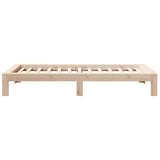 Cadre de lit sans matelas 90x190 cm bois de pin massif