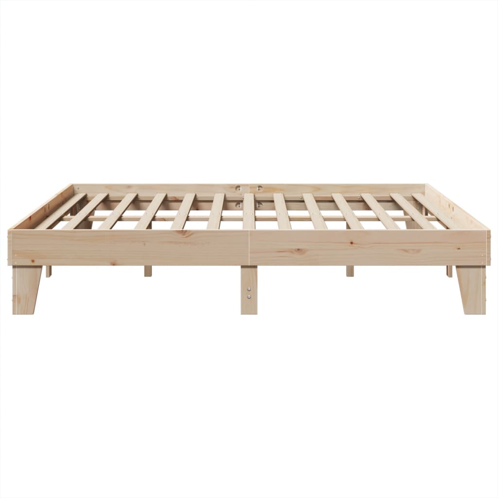 Cadre de lit sans matelas 200x200 cm bois massif de pin