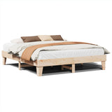 Bed frame without mattress 180x200 cm solid pine wood