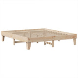 Bed frame without mattress 180x200 cm solid pine wood