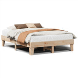 Bed frame without mattress 160x200 cm solid pine wood