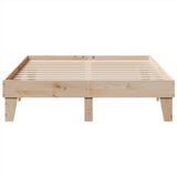 Bed frame without mattress 160x200 cm solid pine wood