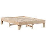 Bed frame without mattress 160x200 cm solid pine wood