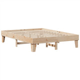 Cadre de lit sans matelas 150x200 cm bois de pin massif