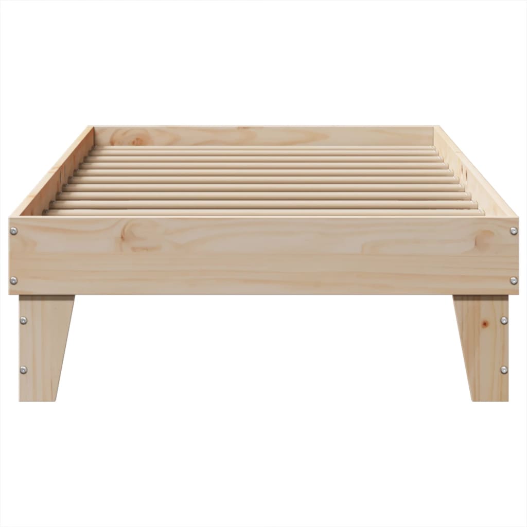 Cadre de lit sans matelas 100x200 cm bois massif de pin