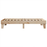 Cadre de lit sans matelas 100x200 cm bois massif de pin