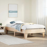 Cadre de lit sans matelas 100x200 cm bois massif de pin