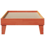 Cadre de lit sans matelas cire marron 90x200 cm bois pin massif