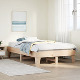 Cadre de lit sans matelas 120x190 cm bois de pin massif