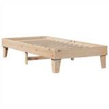 Bed frame without mattress 90x190 cm solid pine wood