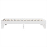 Cadre de lit sans matelas blanc 90x190 cm bois de pin massif