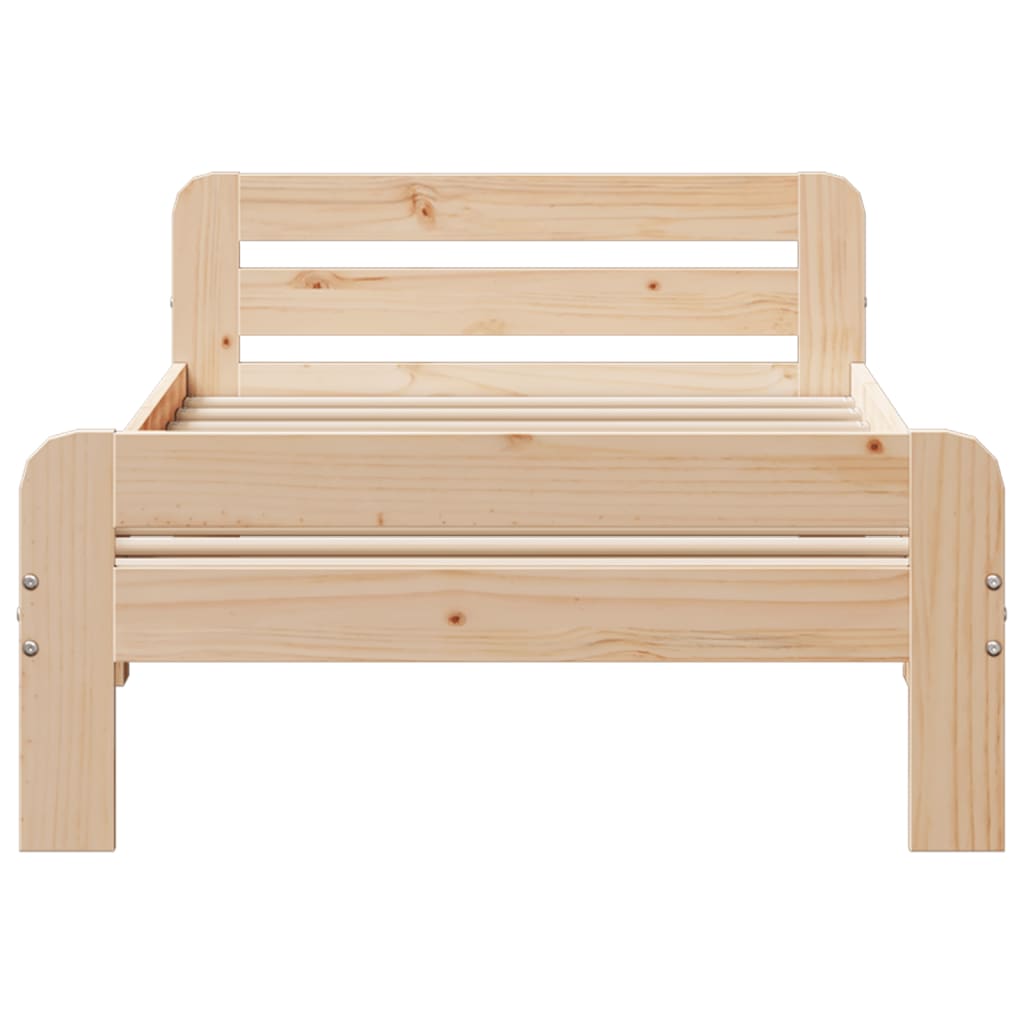 Cadre de lit sans matelas 100x200 cm bois massif de pin