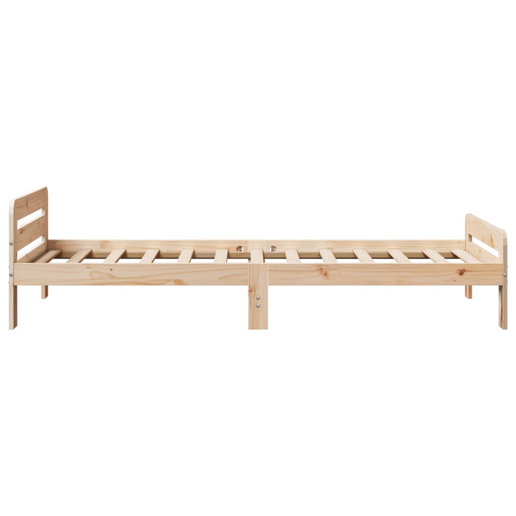 Cadre de lit sans matelas 100x200 cm bois massif de pin