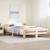 Cadre de lit sans matelas 120x190 cm bois de pin massif