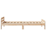 Cadre de lit sans matelas 90x190 cm bois de pin massif