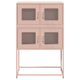 Buffet haut rose 68x39x107 cm acier