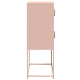 Buffet haut rose 68x39x107 cm acier