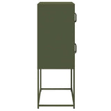 Buffet haut vert olive 68x39x107 cm acier