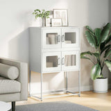 White high sideboard 68x39x107 cm steel