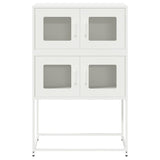 White high sideboard 68x39x107 cm steel