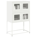 White high sideboard 68x39x107 cm steel